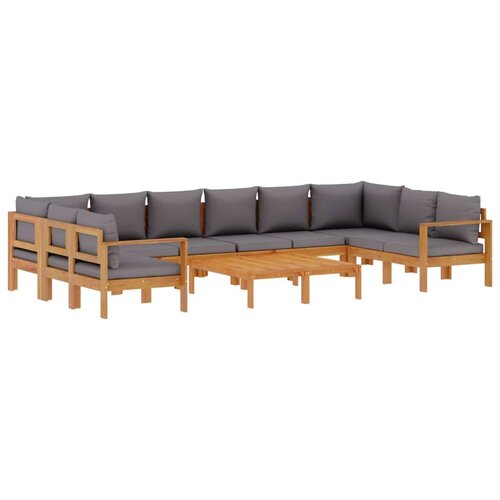 VidaXL 8-dijelna set vrtnih sofa s jastucima masivno bagremovo drvo Slike