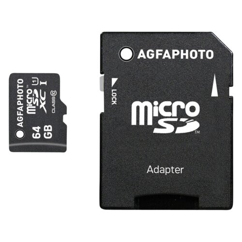 Agfaphoto MicroSDXC UHS-I 64GB High Speed Class 10 U1 + Adapter Cijene