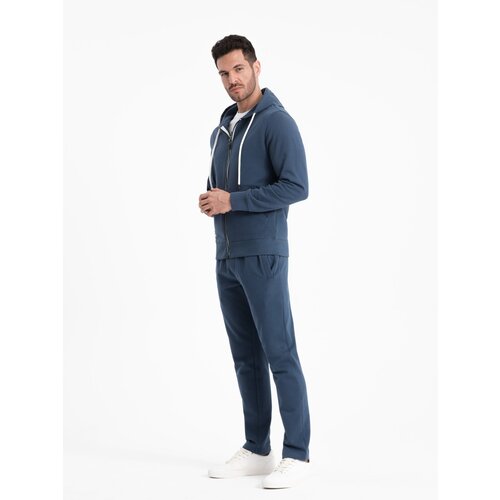 Ombre men's sweatshirt set unbuttoned sweatshirt + pants Slike