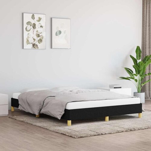  Okvir za krevet bez madraca crni 140 x 190 cm od tkanine Cijene