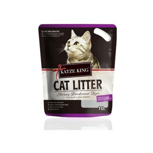 Katze King posip za mačke sa mirisom lavande, 10L Cene