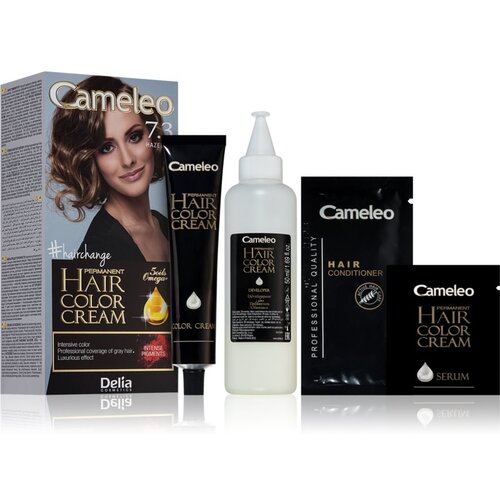 Cameleo Omega permanentna barva za lase odtenek 7.3 Hazelnut Slike