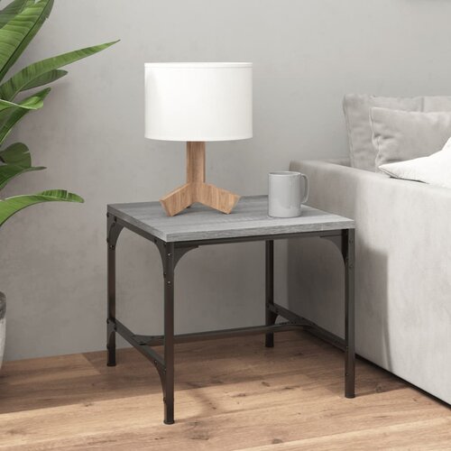 vidaXL Klubska mizica siva sonoma 50x50x35 cm inženirski les Cene