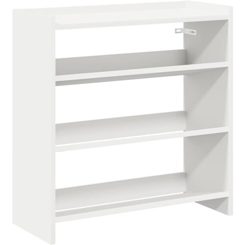  Stalak za cipele bijeli 60x25x62 cm od konstruiranog drva Slike