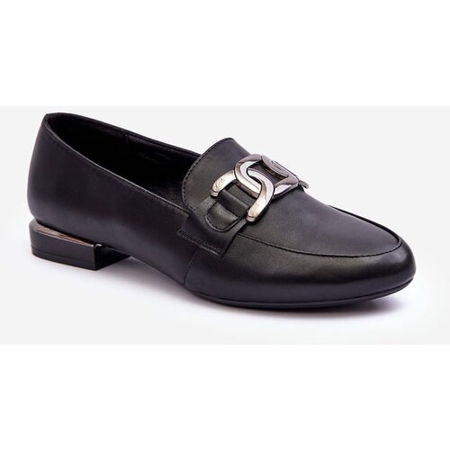 Sergio Leone Women&amp;#039;s Moccasins with Embellishment Black Camilena Slike