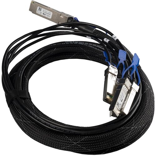 MikroTik XQ+BC0003-XS+ cable InfiniBand 3 m QSFP28 4x SFP28 Black,Chrome Slike