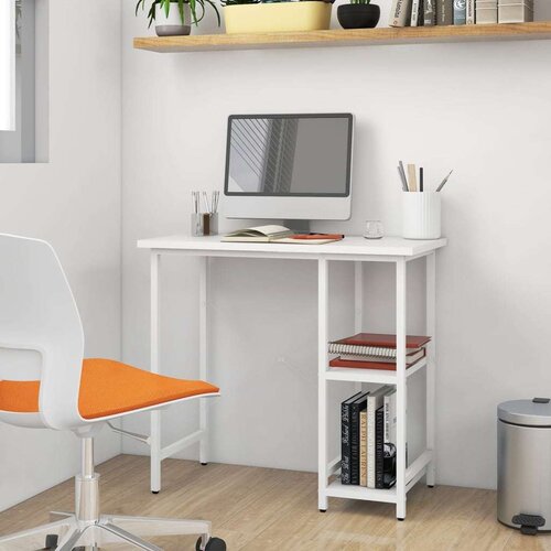 vidaXL stol za računalo bijeli 80 x 40 x 72 cm od MDF-a i metala Cijene