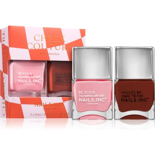 Nails Inc. Check Couture set lakova za nokte