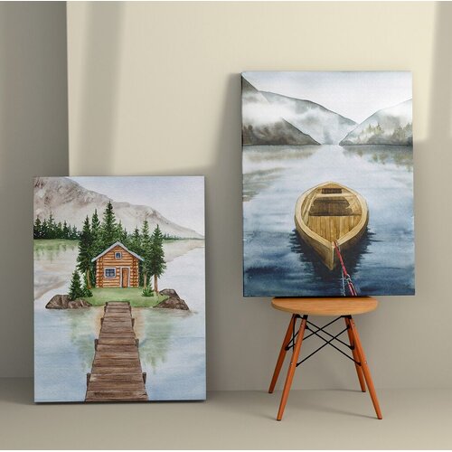 Wallity Zidna dekoracija 2KNV4233, 50 x 70cm, 2 komada Cijene