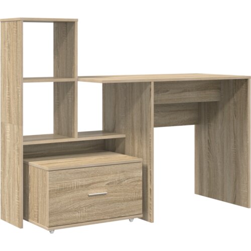  Stol sonoma hrast 131.5 x 50 x 106.5 cm Konstruirano drvo Slike