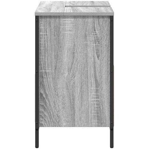  Kupaonski ormarić za umivaonik s ladicama 90x34,5x60 cm Siva Slike