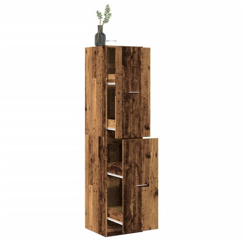vidaXL Ormarić za lijekove boja starog drvo 40x41x174,5 cm drveni Cijene