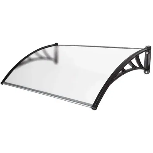  Nadstrešnica 150x100 crna providna 5mm leksan