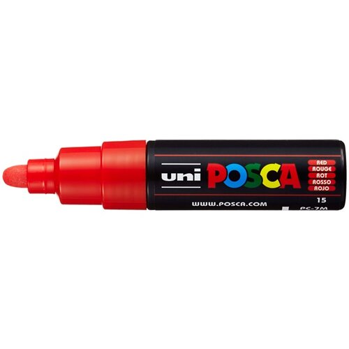 Marker UNI POSCA PC-7M 4.5 - 5.5 MM red (15) Cene