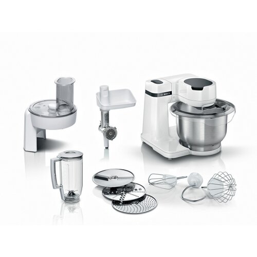 Bosch kuhinjski aparat MUM Serie 2| Bijela, 700W, 3.8L, 4 Brzine, Inox posuda, SL Cijene