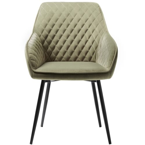 Unique Furniture Kaki zelen žameten jedilni stol Milton &amp;ndash; Slike