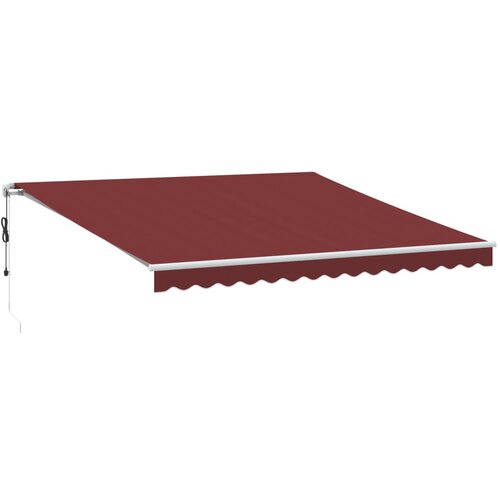 vidaXL Avtomatsko zložljiva tenda bordo 400x350 cm, (21260621) Cene