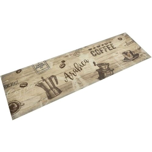  Tepih perivi s natpisom Coffee 45 x 150 cm bar&amp;scaron;unasti Slike