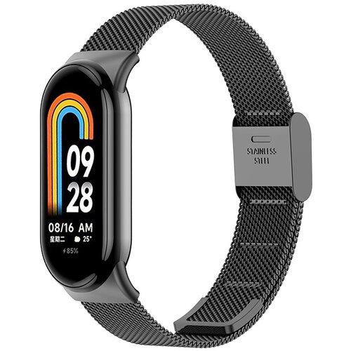 INF Kovinski pašček za uro za Xiaomi Mi Band 8/9 Black, (21579512) Cene
