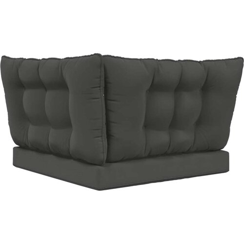  Jastuk za vanjsku sofU 3 pcs Antracit Poliester - Antracit 80 x 80 cm 1x sjedalo +1x naslon +1x bočna strana (2D s bartagom) Slike