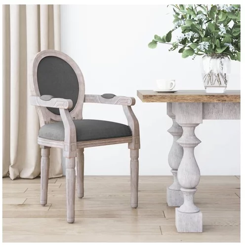 Jedilni stol temno siv 54x56x96,5 cm blago