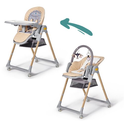 Kinderkraft stolček za hranjenje lastree&amp;trade; wood Slike