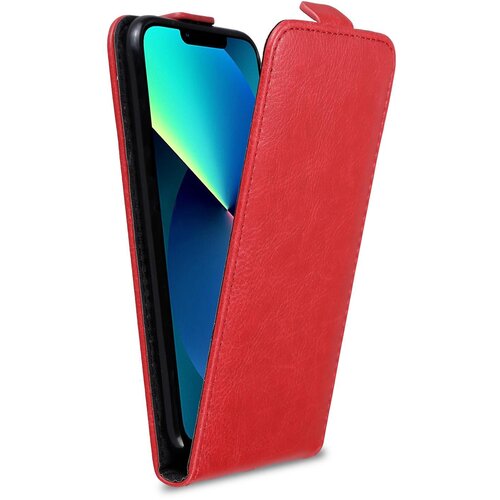 Cadorabo Ohi&amp;scaron;je, združljivo z Apple iPhone 13 PRO MAX v čili rdeča - Za&amp;scaron;čitni ovitek v obliki flipa iz gladkega umetnega usnja, (20552513) Slike