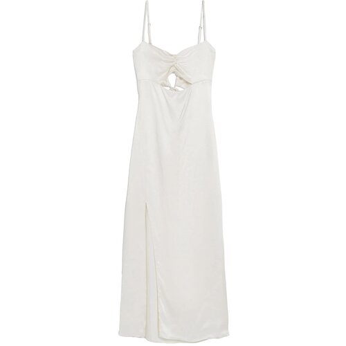 Bershka Poletna obleka slonovina Slike