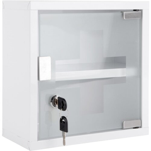 PT LIVING Bijeli metalni zidni kupaonski ormarić 12x25 cm &amp;ndash; Slike