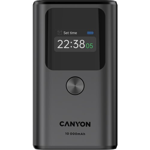 Canyon Prijenosna Baterija OnPower 130 - 10000mAh, TFT Ekran, 30W Punjenje Cijene