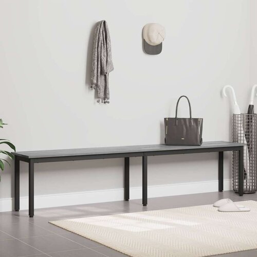  Klupa Siva Sonoma 200 x 35 x 45 cm Konstruirano drvo Slike