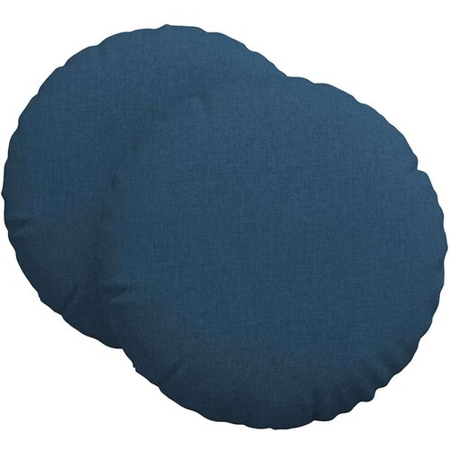 vidaXL Sedežne blazine 2 pcs Modra &Oslash;60 x 21 cm blago, (5000111750) Cene