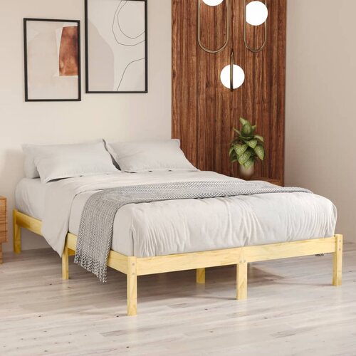 Furnova Posteljni okvir iz trdne borovine 140x190 cm, (21934363) Slike