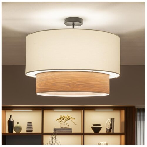 Brilagi LED plafonski luster CERIA 1xE27/60W/230V prečnik 50 cm crna/bela/bež Cene