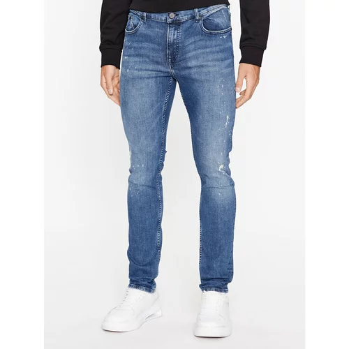Karl Lagerfeld Jeans hlače 265801 534832 Mornarsko modra Slim Fit