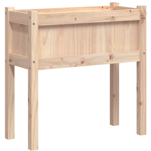 Maison Chic Vrtno cvetlično korito - Cvetlični Lonec z nogami 70x31x70 cm trdna borovina, (21790481) Slike