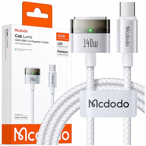 McDodo MACBOOK AIR PRO USB-C MAGSAFE 3 140W POLNILNI NAPAJALNI KABEL 2M, (5000259806) Cene