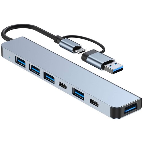  Docking station / HUB Type C na USB 3.0 7u1 kabl 10cm Cene