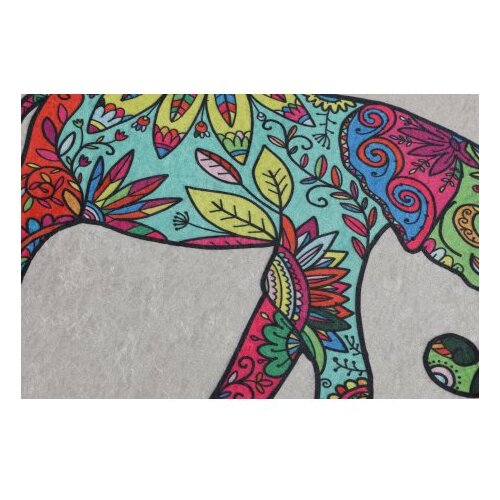  Olifant - beige multicolor bathmat set (2 pieces) Slike