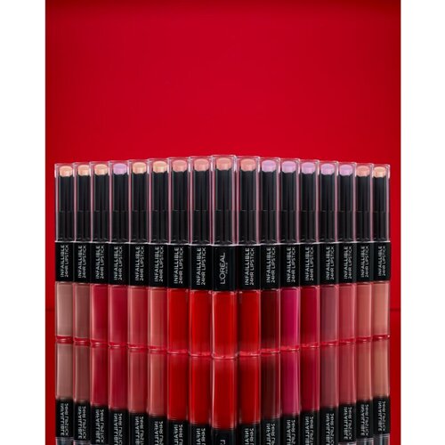 L´Oréal Paris Infallible 24H Dolgoobstojna šminka in sijaj za ustnice 2 v 1 odtenek 101 Everlasting Parisian 5,7 g Cene