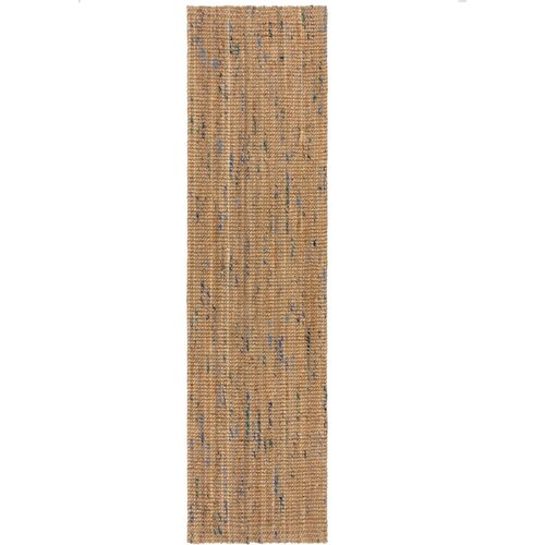 Flair Rugs Plava/u prirodnoj boji ručno rađena jutena staza 60x300 cm Jute Boucle Blue – Cijene