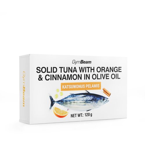 GymBeam tuna in olive oil with apple, sun-dried tomato &amp;amp; piripiri 120 g Slike