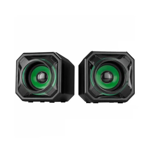 Mikado zvučnici 2.0 MD-177 5Wx2 usb zeleno crni Slike