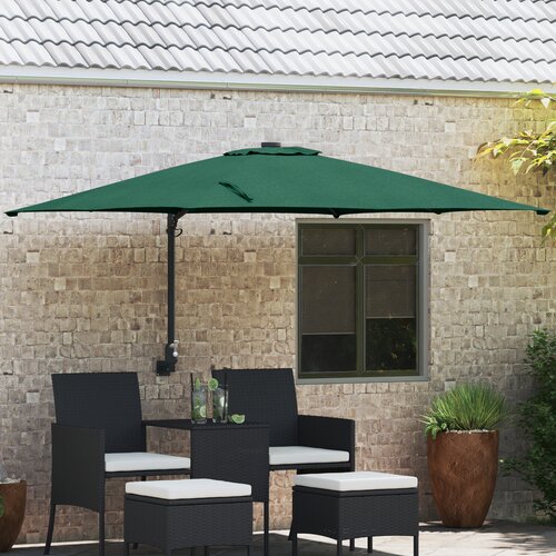vidaXL Suncobran za dvorište Zeleni Poliester 300 cm x 300 cm Sklopivi Cijene