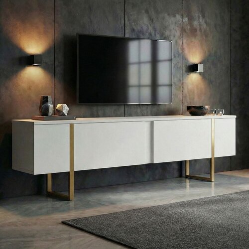 Hanah home tv komoda, 180x50x30cm, bijela Slike