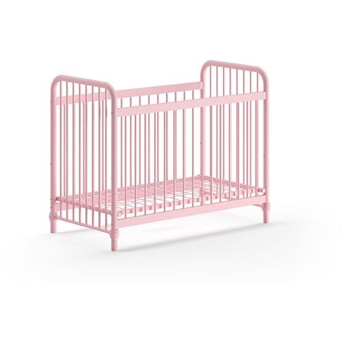 Vipack Rožnata kovinska otro&amp;scaron;ka posteljica 60x120 cm BRONXX &amp;ndash; Slike