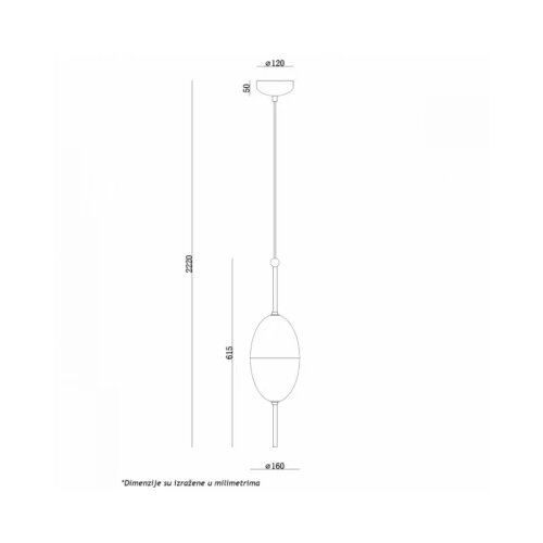 monari 34 VISILICA 5W 3000K Cene
