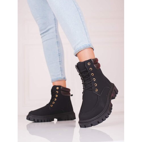 SHELOVET Black women&amp;#039;s trappers Slike