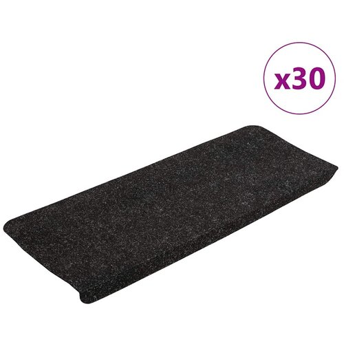  Samoljepljivi otirači za stepenice 30kom antracit 65x24,5x3,5cm Slike