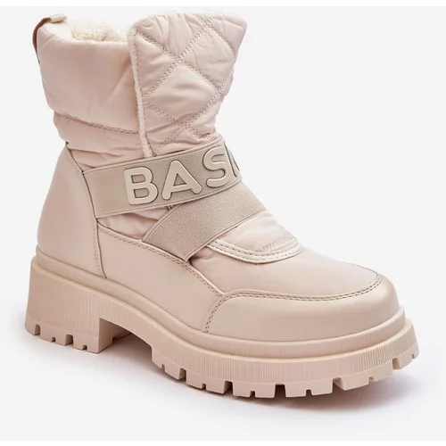 Kesi Women's Insulated Zipper Snow Boots Light Beige Zeva